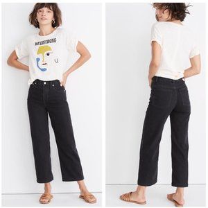 Madewell High Rise Slim Wide Leg Crop Jeans
